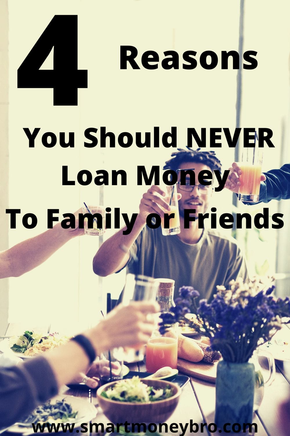 Family celebration lunch and drinks