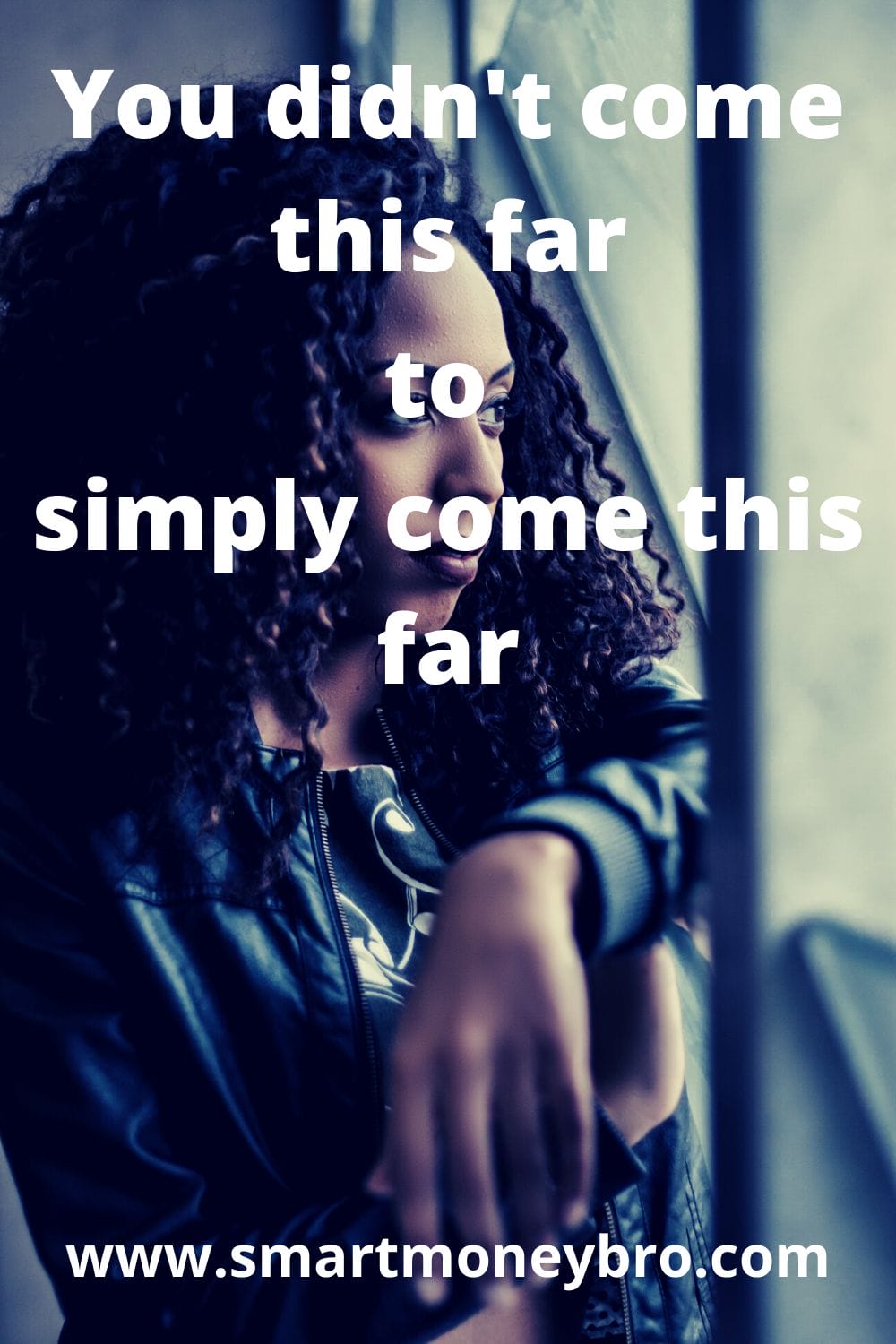 Black lady thinking, smart money bro